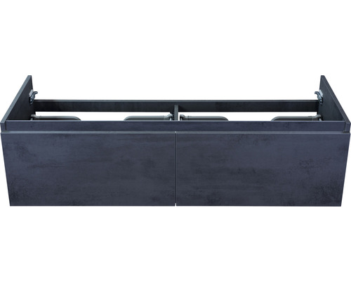 Waschtischunterschrank Sanox Frozen Frontfarbe beton anthrazit BxHxT 140 x 40 x 45 cm Waschtischunterschrank Sanox Frozen Frontfarbe beton anthrazit BxHxT 140 x 40 x 45 cm