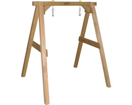 Portique de balançoire en bois avec suspension