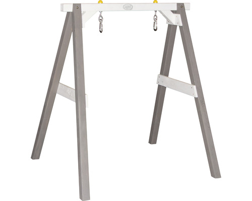 Portique de balançoire en bois avec suspensions pour balançoires