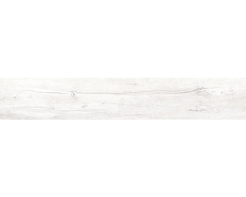 Carrelage pour sol et mur en grès cérame fin Lenk White 19.5x121.5 cm