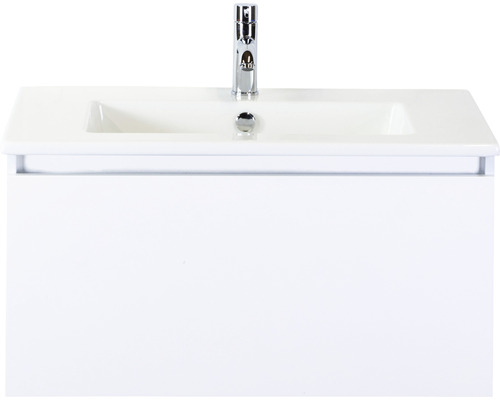 Lavabo avec meuble bas Sanox FROZEN lxhxp 81x42x46 cm couleur de façade blanc 75734501