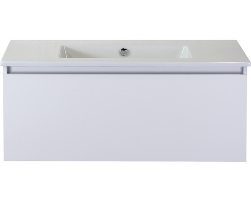 Lavabo avec meuble bas Sanox FROZEN lxhxp 101x42x46 cm couleur de façade blanc 75734801