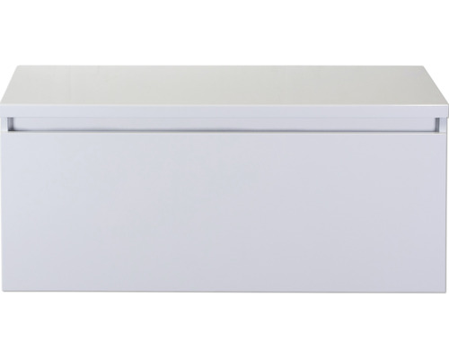 Waschtischunterschrank Sanox Frozen Frontfarbe weiss hochglanz BxHxT 100,2 x 43,6 x 45 cm Waschtischunterschrank Sanox Frozen Frontfarbe weiss hochglanz BxHxT 100,2 x 43,6 x 45 cm