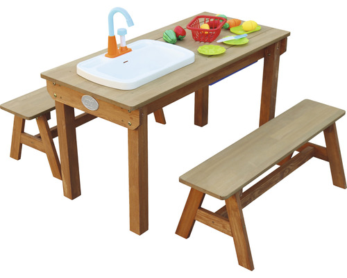 Groupe de sièges pour enfants avec cuisine de jeu et bancs