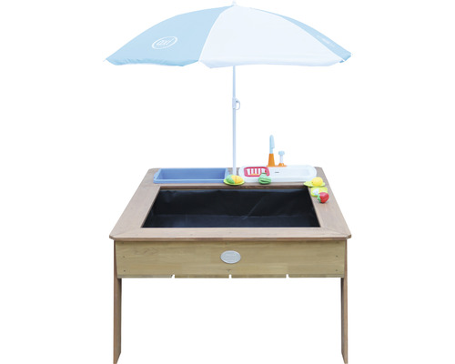 Table de cuisine de jeu avec parasol et accessoires
