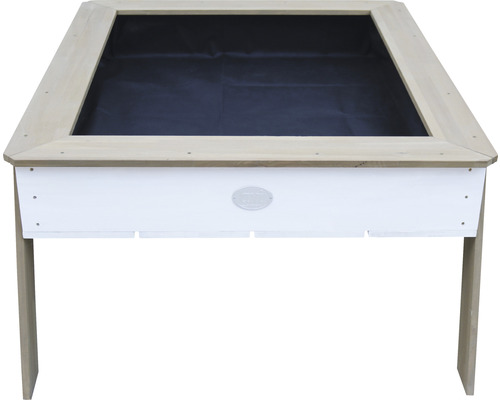 Bac à sable en bois sur pieds