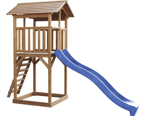 Tour de jeu en bois avec toboggan