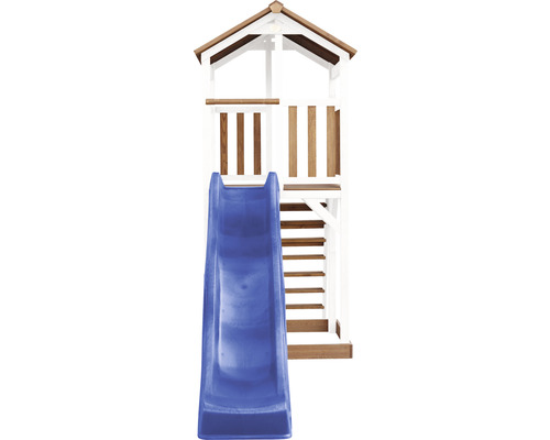 Tour de jeux avec toboggan et échelle pour le jardin