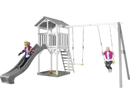 Spielturm mit Rutsche und Schaukel für Kinder