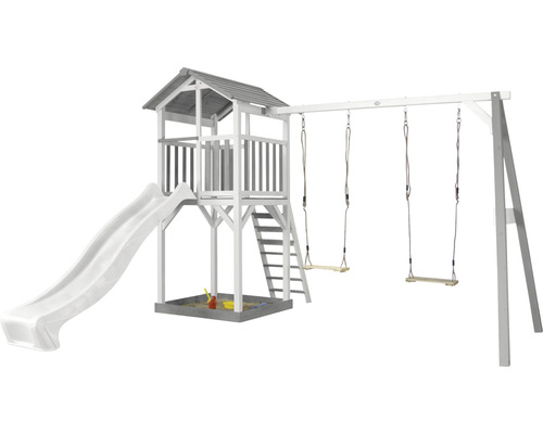 Tour de jeux avec toboggan, échelle et balançoire