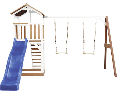 Tour de jeux avec toboggan et balançoire pour le jardin