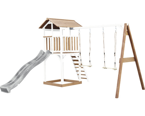 Tour de jeu avec toboggan et balançoire pour le jardin