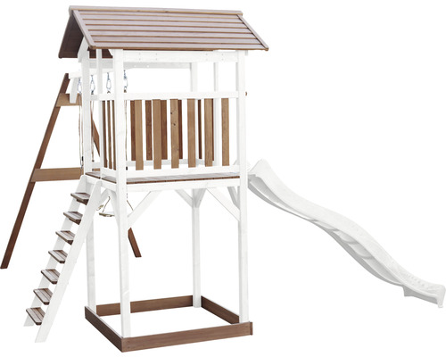 Spielturm mit Rutsche, Leiter und Schaukel für den Aussenbereich