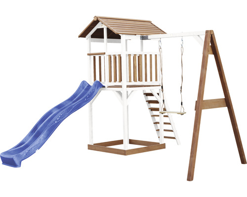 Tour de jeux avec toboggan et balançoire pour le jardin