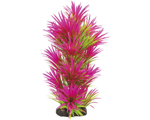 ORBIT Kunststoff-Wasserpflanze Large Nr. 38 34 cm pink Dekorative Aquariumpflanze aus Kunststoff mit Steinfuß
