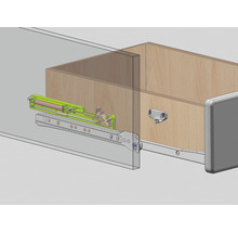 Schublade mit Schubladenschienen für Möbel