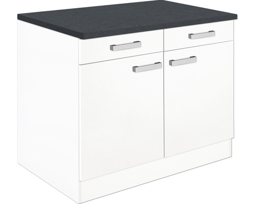 Optifit Unterschrank mit Schublade und Drehtür Salo214 BxTxH 100x60x84,8 cm weiss matt zerlegt