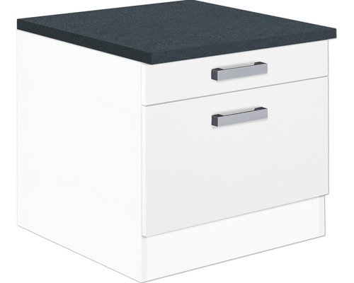 Meuble bas avec deux tiroirs et plan de travail