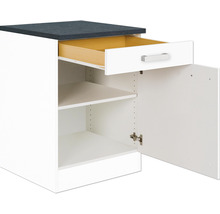 Unterschrank mit Schublade, Einlegeböden und Tür