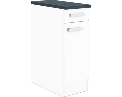 Meuble bas avec deux tiroirs et plan de travail