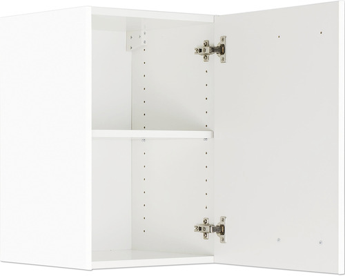 Armoire suspendue Optifit Salo214 lxpxh 50x34,6x57,6 cm blanc mat démontée tirant réversible (montage à gauche ou à droite)