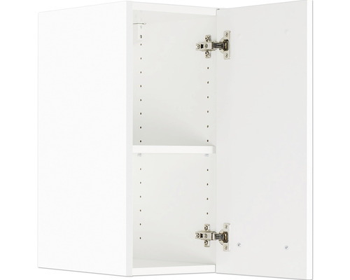 Armoire suspendue Optifit Salo214 lxpxh 30x34,6x57,6 cm blanc mat démontée tirant réversible (montage à gauche ou à droite)