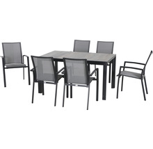 Table de jardin avec six chaises pour l''extérieur