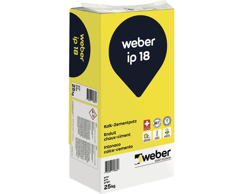 Weber ip 18 Kalk-Zementgrundputz grau 25Kg-0