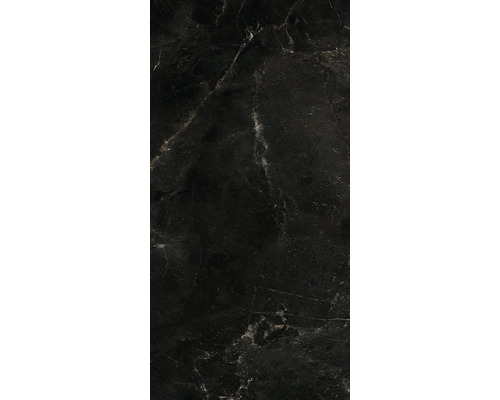 Kunststoffpaneel G x Wall+ Black Marble 600 x 300 x 5 mm Dunkle Fliese mit Marmorstruktur