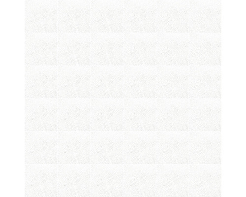 Feinsteinzeugmosaik Planet white soft 30x30 cm Weisse Raufasertapete
