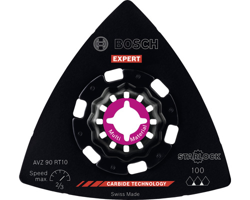 Bosch Plateau de ponçage Starlock Multi Material AVZ90RT10