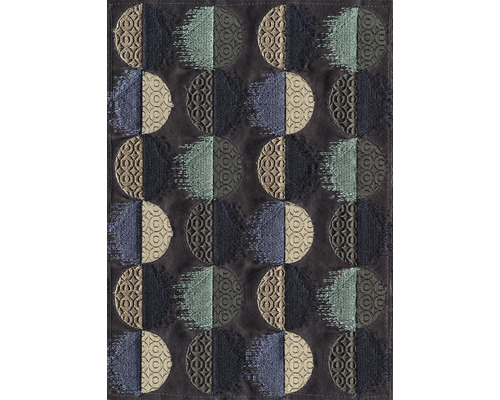 Papier peint panoramique intissé INX4-058 Ink Moon Dance 4 pces 200 x 280 cm Textile à motif demi-cercle