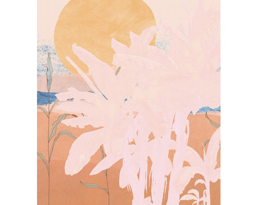 Papier peint panoramique intissé INX5-091 Ink Platanos Pink 5 pces 250 x 280 cm