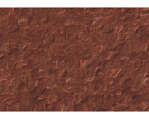 Papier peint panoramique intissé INX8-078 Ink Red Slate Tiles 8 pces 400 x 280 cm
