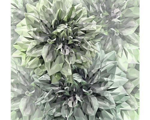 Papier peint panoramique intissé INX6-036 Ink Emerald Flowers 6 pces 300 x 280 cm
