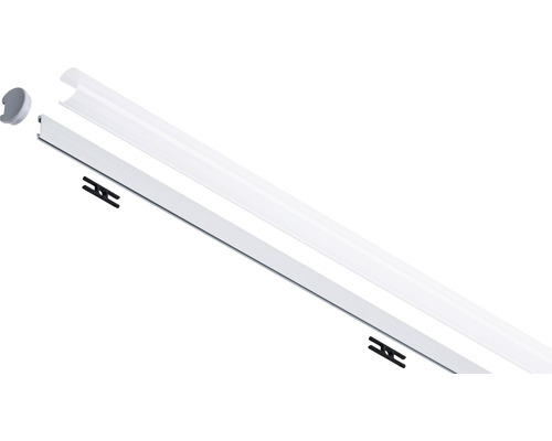 LED-Röhren-Montageset mit Halterungen und Endkappe