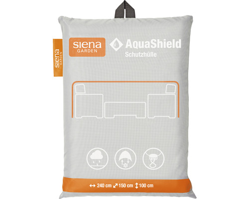 AquaShield Sitzgruppenhülle Siena Garden 240 x 150 x 100 cm grau