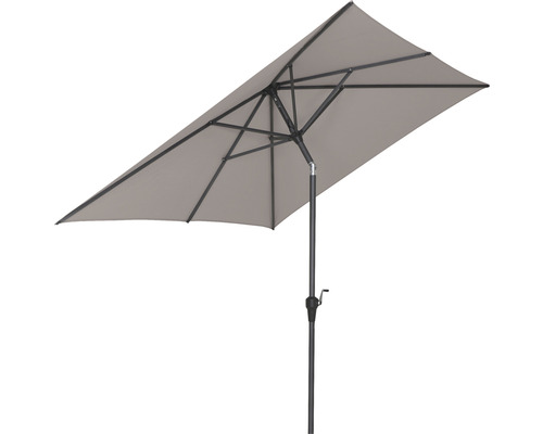 Parasol à mât centré Siena Garden Avio anthracite taupe