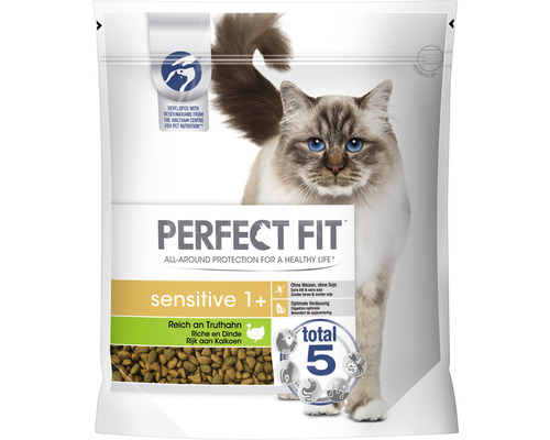 Katzenfutter trocken Perfect Fit Sensitive 1+Truthahn 1,4 kg Perfect Fit Sensitive 1+ Katzentrockenfutter mit Truthahn