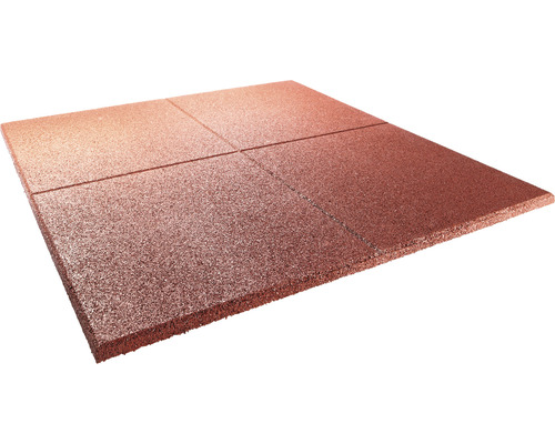 Tapis de sol pour piscine Terrasoft 100 x 100 x 3 cm caoutchouc 12 pces rouge Tapis en caoutchouc pour revêtement de sol