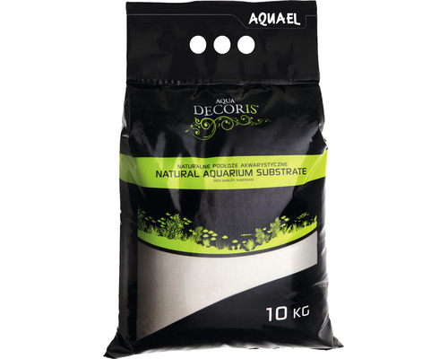 AQUAEL Aquariensand Aqua Decoris Quarzsand 0,1-0,3 mm 10 kg Sack Aquarienkies, 10 Kilogramm, natürliches Aquariensubstrat