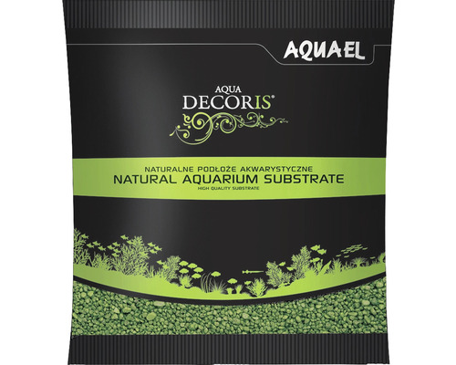 Aquarienkies AQUAEL Aqua Decoris 2-3 mm 1 kg grün Verpackung Aquael Aqua Decoris natürliches Aquarium Substrat