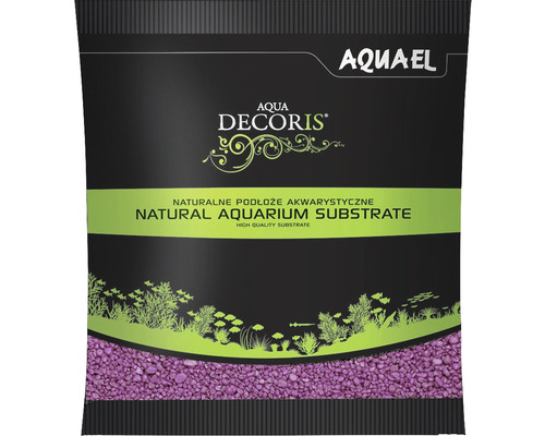 Gravier pour aquariums AQUAEL Aqua Decoris 2-3 mm 1 kg fuchsia