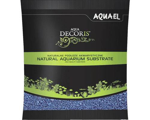Aquarienkies AQUAEL Aqua Decoris 2-3 mm 1 kg blau Aquael Aqua Decoris natürliches Aquariensubstrat in einer Verpackung