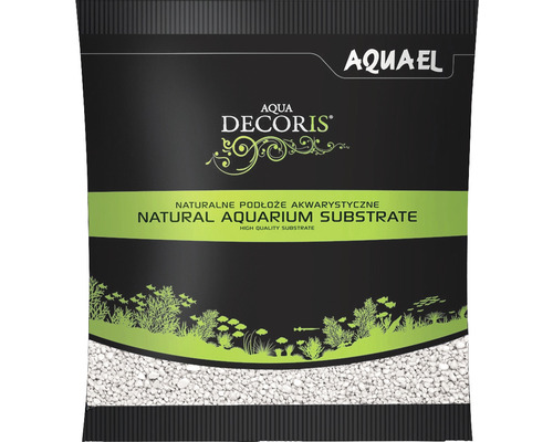 Aquarienkies AQUAEL Aqua Decoris 2-3 mm 1 kg weiß Verpackung Aqua Decoris natürliches Aquarium Substrat