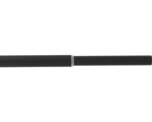 Tringle à rideaux Premium noir 120 - 210 cm Ø 20 mm
