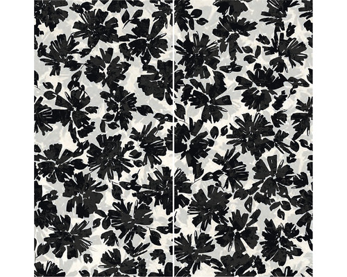 Dekorfliese Art Black Flowers 1/2 60x120 cm Dekorfliese Art Black Flowers 1/2 60x120 cm