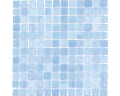 Mosaïque de piscine VP501PUR bleu 31.6x31.6 cm Mosaïque avec pierres carrées claires pour la conception de murs et de sols.