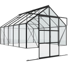 Gewächshaus Vitavia Cassandra 8300 Einscheibensicherheitsglas 3 mm 257 x 323 cm schwarz