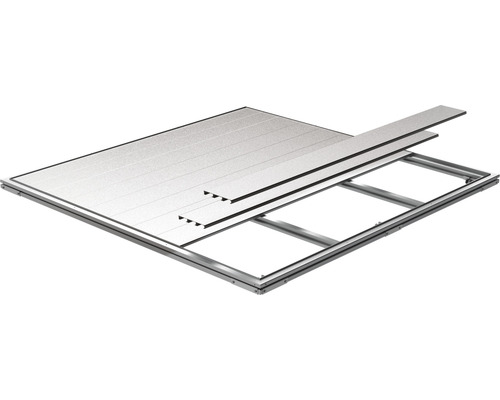 Fondation biohort SmartBase pour abri de jardin Europa 2A, armoire à outils 230 Cadre de fondation en aluminium avec panneaux pour abris de jardin